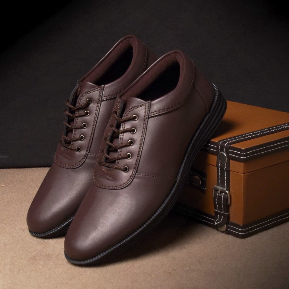 CARLTON BROWN - Sepatu Pantofel Pria Kulit Formal Kantor Kasual Kerja Kuliah Sepatu Pantopel Cowok Oxford Original