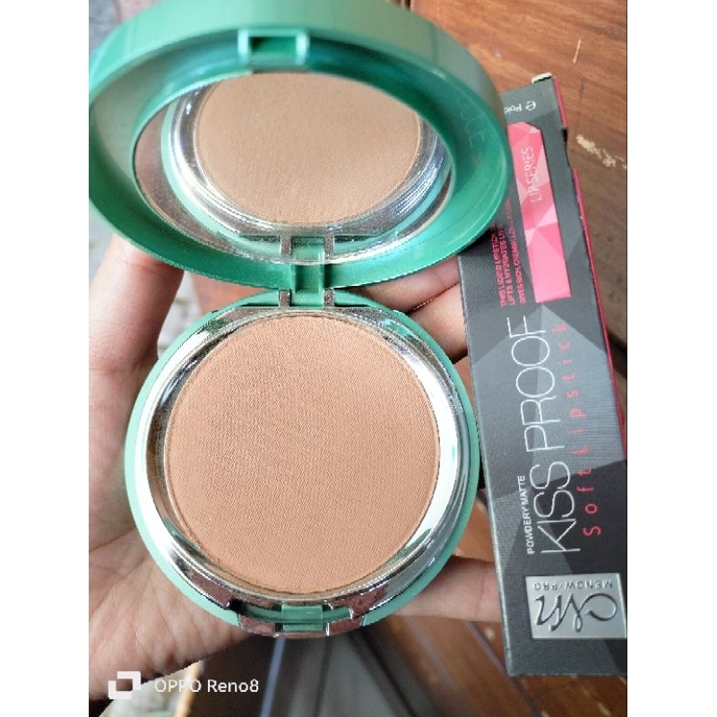 baca deskripsi SALE paket bedak/two way cake wardah+lipstik kissproof/lipmoist pinkberry