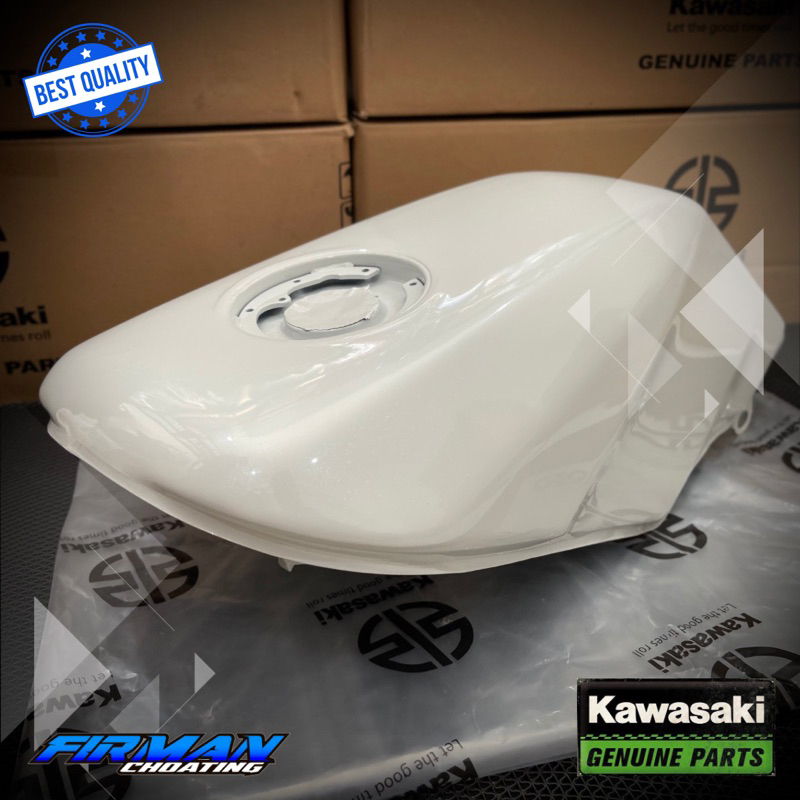 TANGKI NINJA R SS PUTIH METALIC TANK COMP FUEL WHIT ORIGINAL KAWASAKI 51001-0850-14H