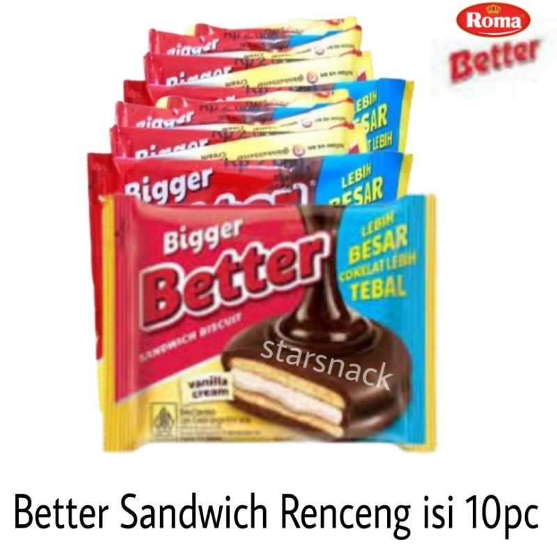 

Better Sandwich biscuit renteng isi 10sachet