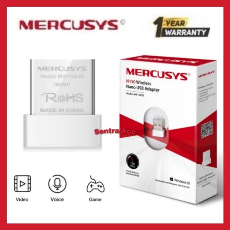 Mercusys Mw150us Wireless Nano Usb Adapter / Mercusys N150 Usb Wifi