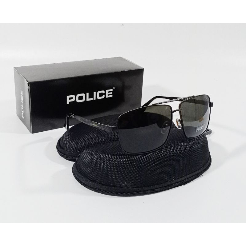 sunglasses kacamata hitam police polarized pria wanita anti radiasi uv 400 dan anti silau original