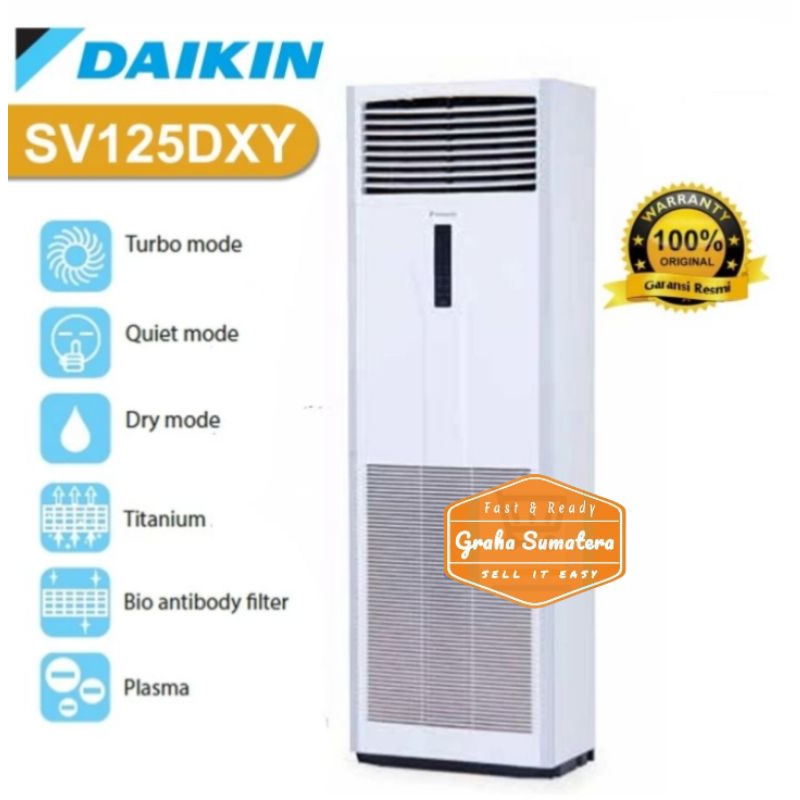 AC Floor Standing Daikin 5 PK 3 PHASE Wireless Murah Medan