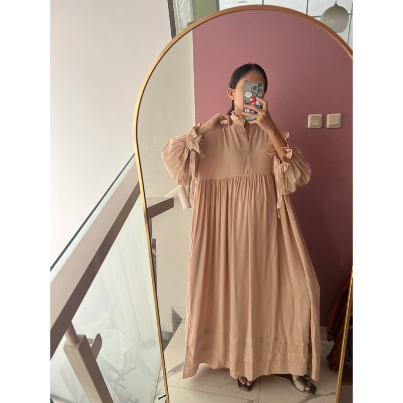 NABO - Kasela Long Dress Twil  )Dress Baby Doll) (LEBIHTEBAL) )