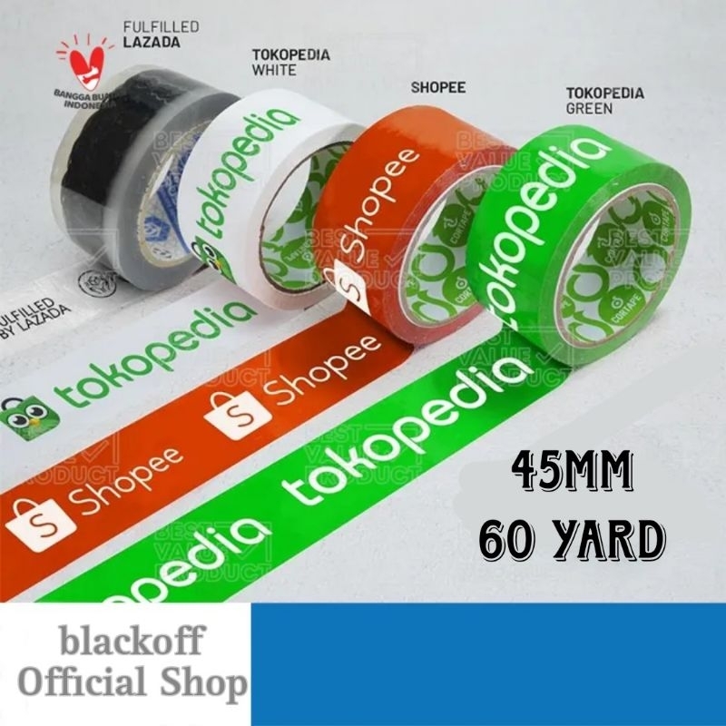 

Lakban Online Shop Marketplace 45mm x 60 yard Full Bodhi Tape Berkualitas Per Roll