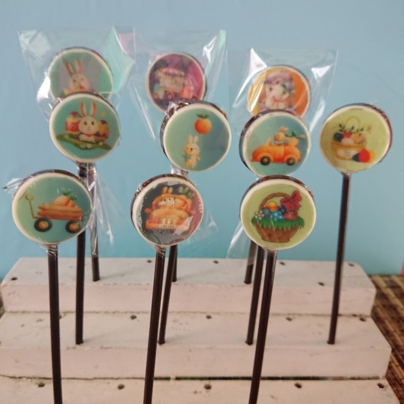 

Lolipop Cokelat Edible Tema Paskah (harga utk 25 pcs)