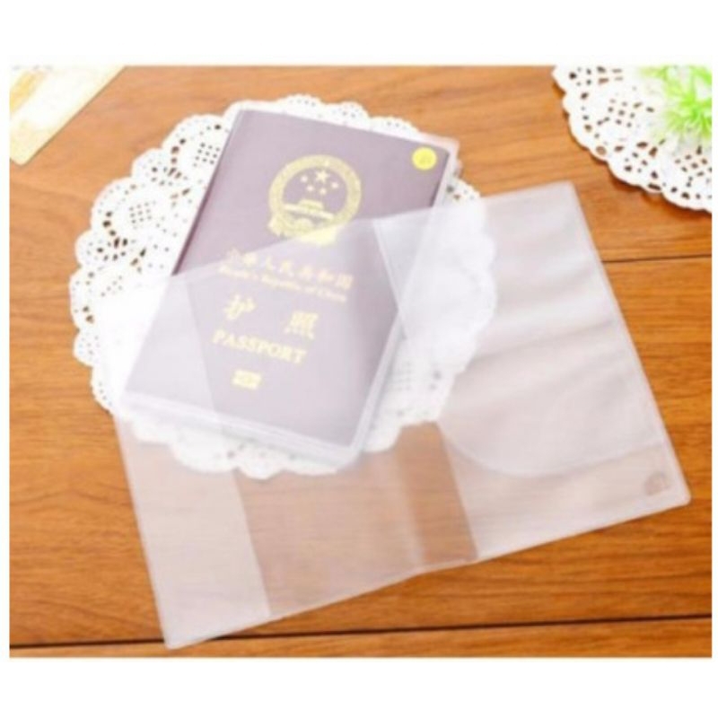 DHIOSHOPI - Sampul Buku Paspor Plastik - sampul paspor transparan