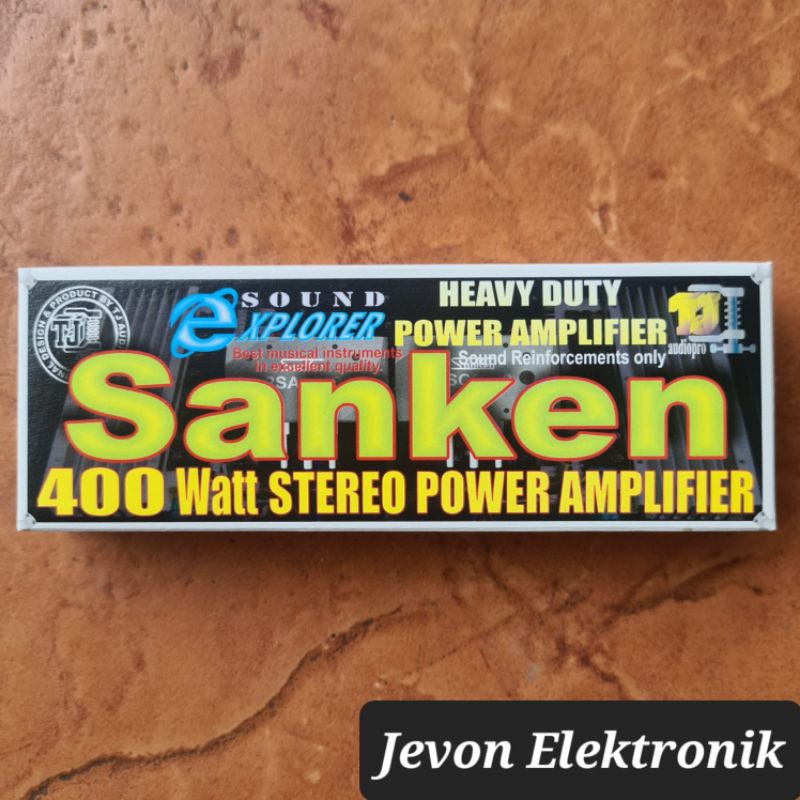 Sanken 400 Watt Stereo Power Amplifier TJ Audiopro