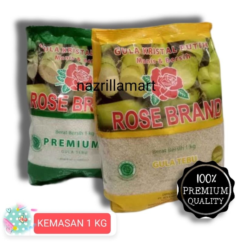 

gula / Rosebrand / gula 1kg / gula kemasan 500g 1kg / gula curah / gula pasir / gula