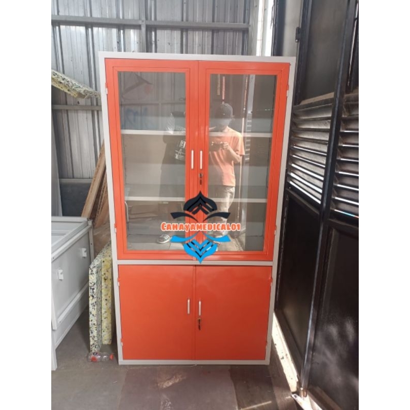 Lemari obat / Lemari obat besi / Lemari medis / Lemari obat 2 pintu