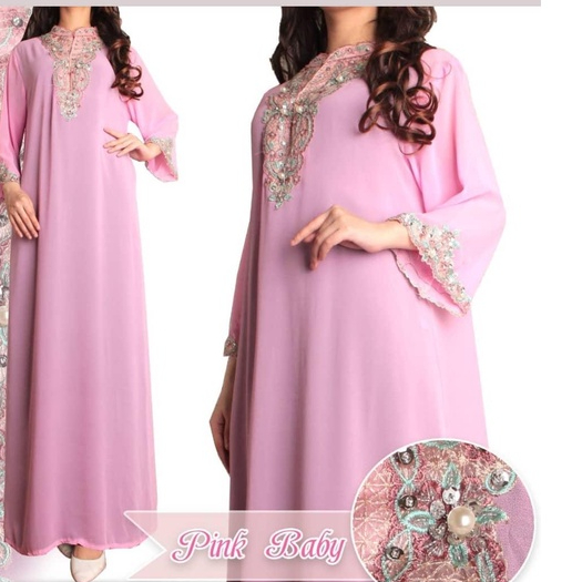 Kaftan Payet Chiffon Cerutty Termurah Ready 13 Warna