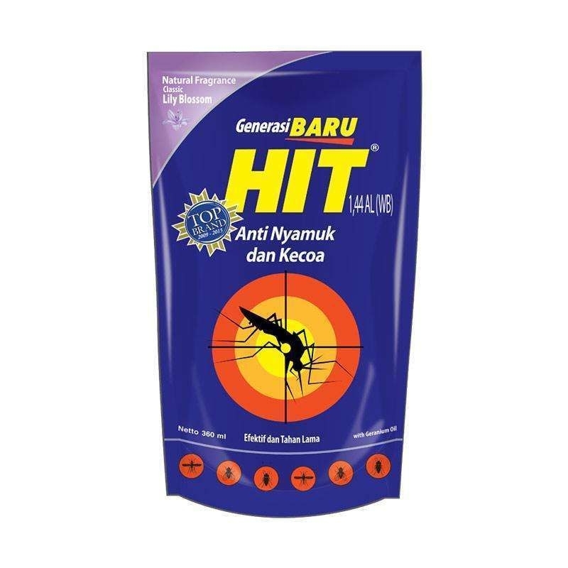 HIT cair isi ulang semprotan nyamuk / HIT Liquid Pouch Refill 700 + 175ml