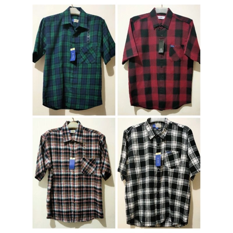 Kemeja Flanel Nevada pria dan wanita sz M- XL