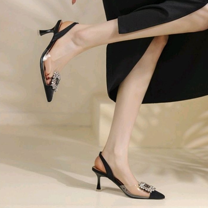 SALE !! [COZY] Evelyn Heel Korea Fashion Wanita Import Elegant