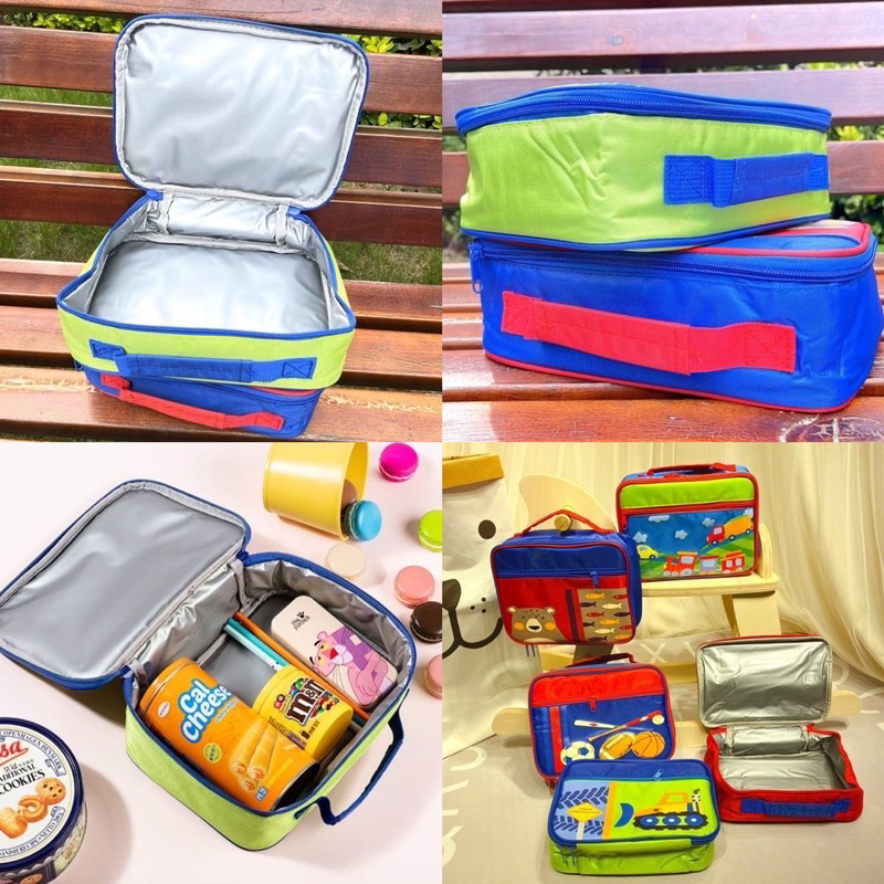 isolated lunch bag bento box bag tas bekal anak tahan panas