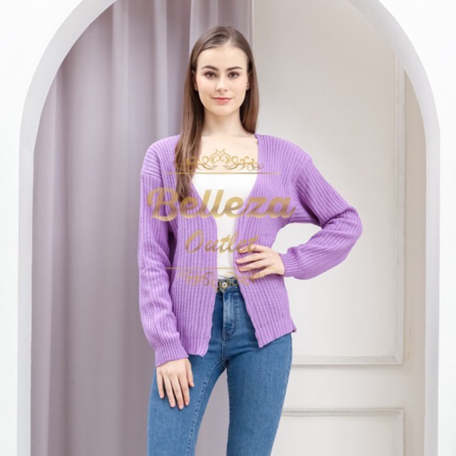 Belleza Outlet baju rajut Cardigan rajut atasan wanita Hazel 7 get