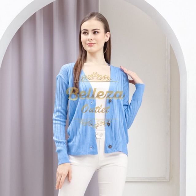 Belleza oulet baju rajut Cardigan rajut atasan wanita Sella Cardy