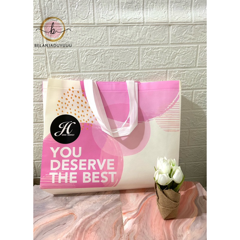 Tote Bag Jims Honey Reusable Bag Pembungkus Kado