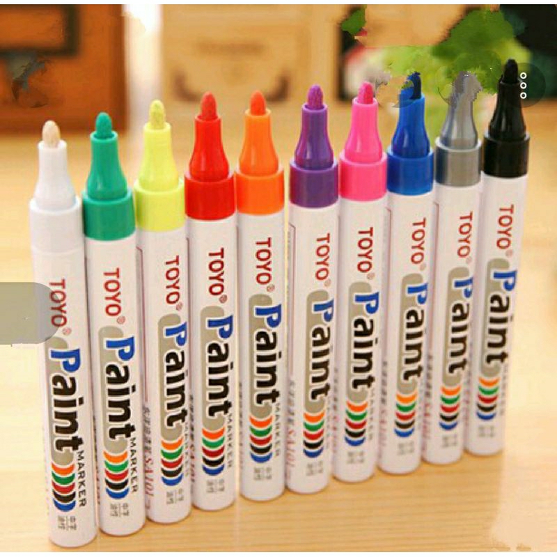

Paint Marker Toyo / Pen Marker TOYO anti air high quality / Spidol Ban / Spidol Mewarnai