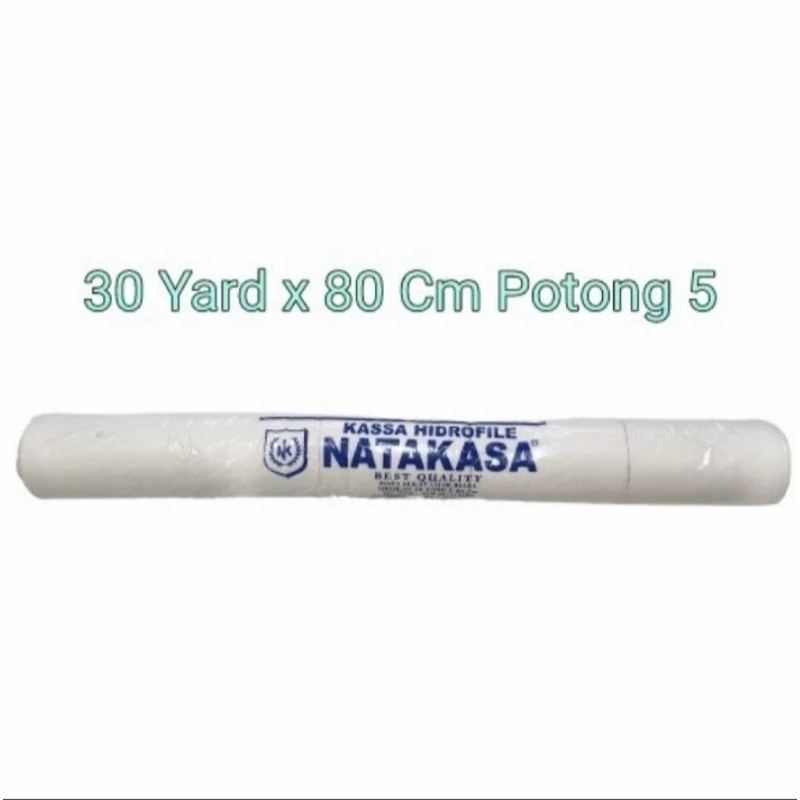kasa gulung besar natakasa 30 yard x 80 cm l, kasa gulung rol hidrofil utuh