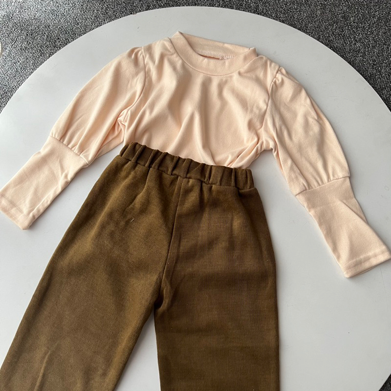 Canna Set corduroy knit 3in1 | setelan anak perempuan