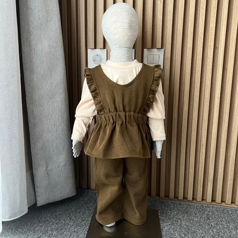 Canna Set corduroy knit 3in1 | setelan anak perempuan