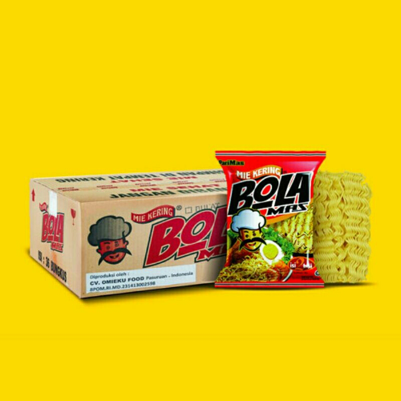 

Mie Kering Bola Mas Mie Kuning Mie 1Pcs Isi 2 Mi 136 Gram