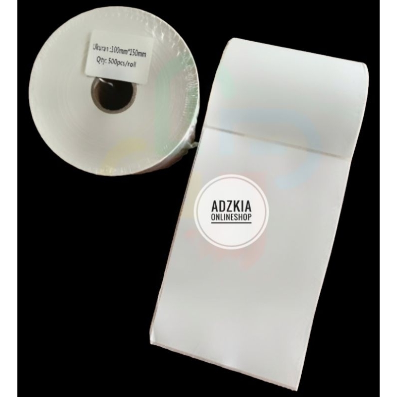 

Kertas Sticker Label Thermal Direct Barcode A6 (Ukuran Standard Resi Market Place)