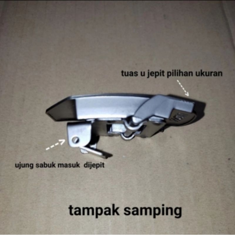 Buckle kepala gesper jepit 4 cm per 1 pcs