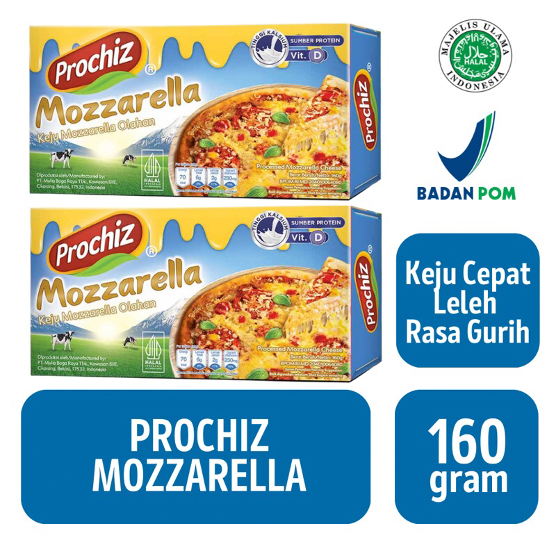 

Prochiz Mozzarella / Keju Cepat Leleh [160 gram]