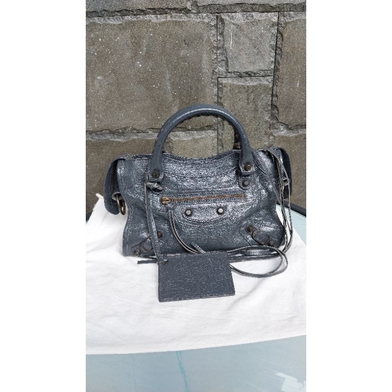 Sold❌️❌️Preloved Balenciaga mini city classic grey 2017