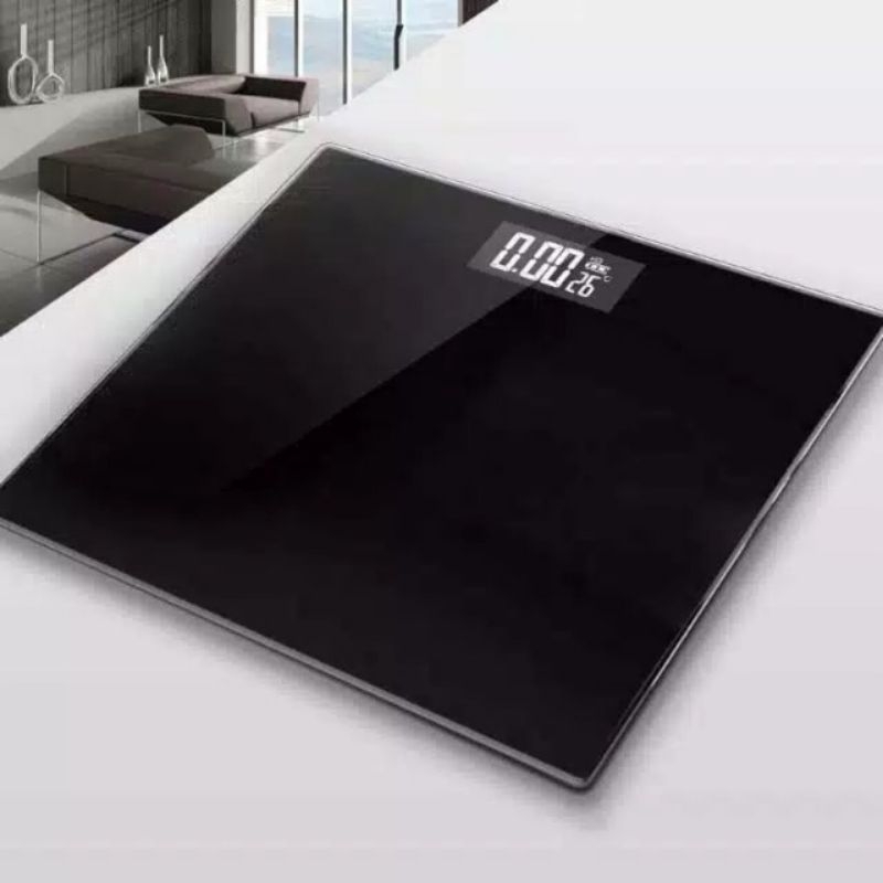 Timbangan Badan Digital 180KG Hitam - Pengukur Berat Badan Digital | Timbangan berat badan