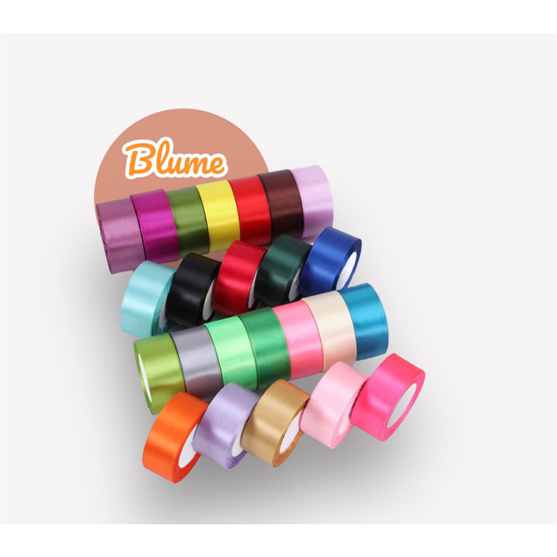 

pita satin 4 cm / pita untuk bunga / pita untuk bungkus kado/ per roll
