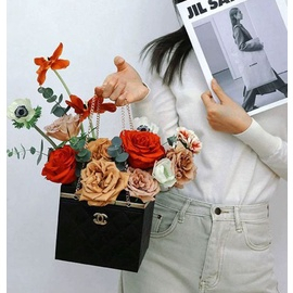 Kotak Bunga Chanel* | Tas Bunga | Kotak Kado | Handy Bag | Kotak Tenteng Bunga | Flower Box | Box Bu