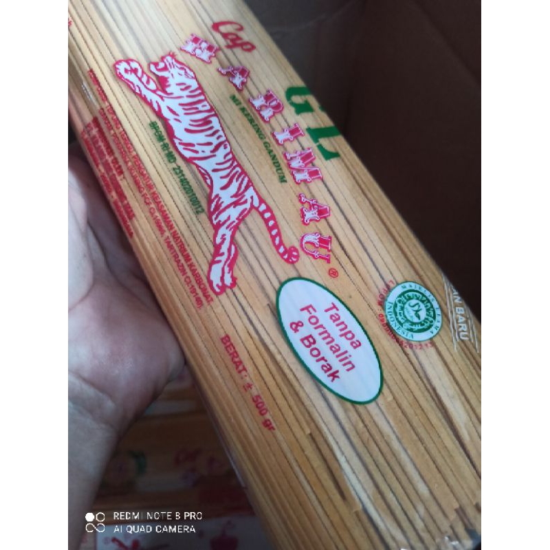 

Mie lidi/gomak cap Harimau kemasan 500gr