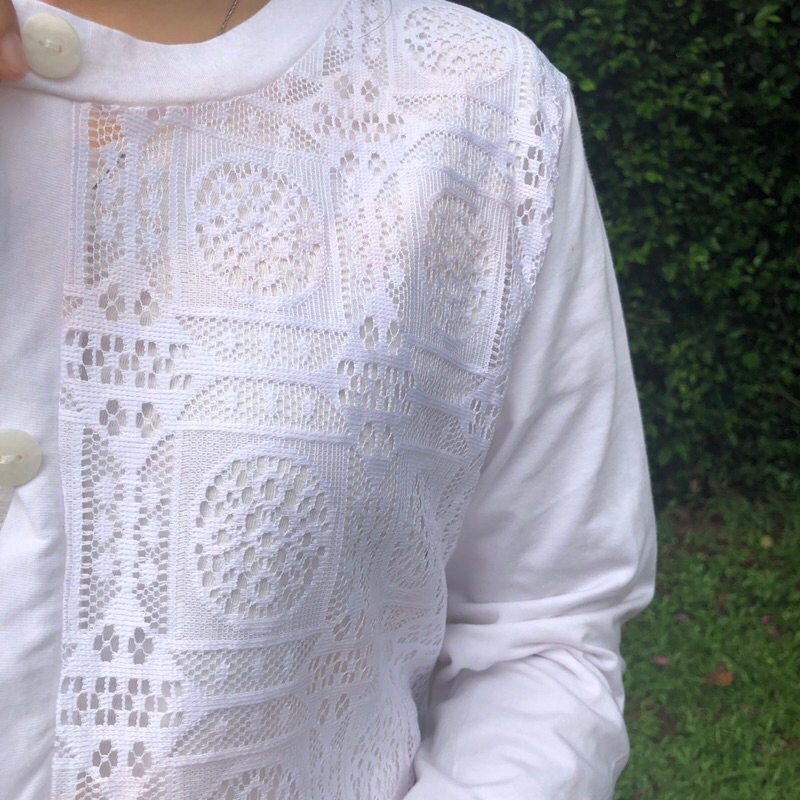 Defect Brukat Bulat - Kemeja Outer Brukat - Atasan Lengan Panjang PD51