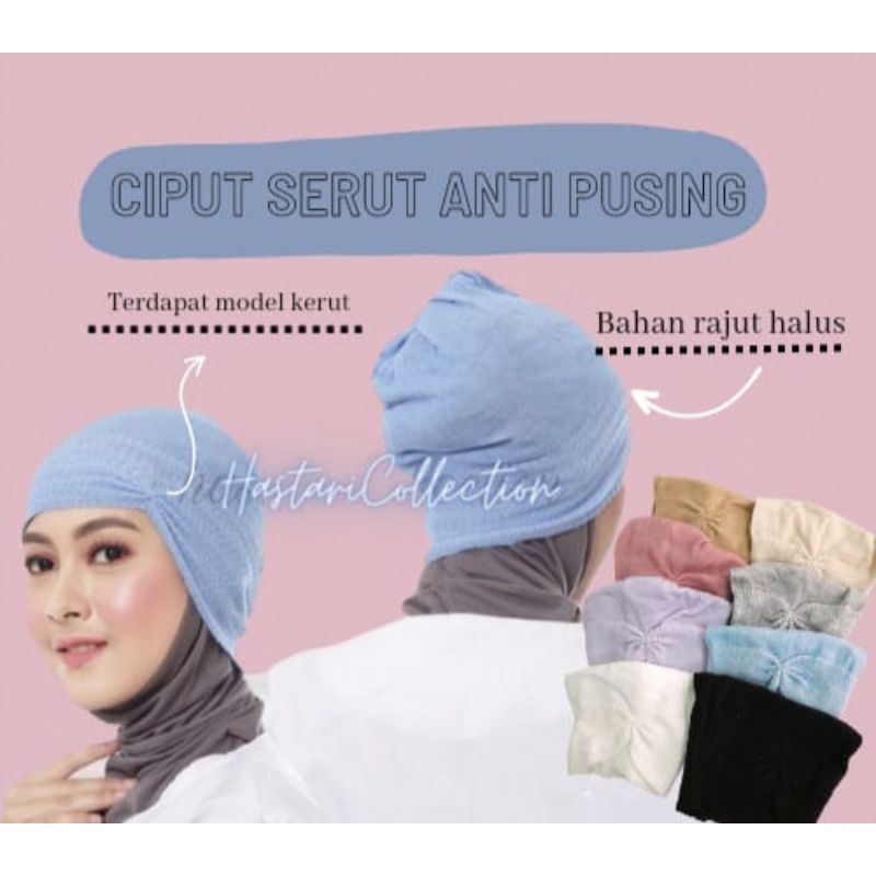 CIPUT RAJUT KERUT polos  anti pusing termurah RIRIN KERUT