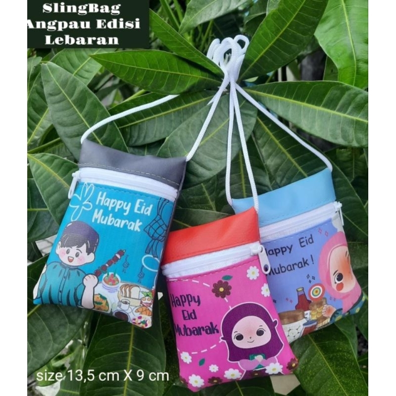 SLING BAG ANGPAU  PRINTING ANAK ANAK HARGA PER 1biji