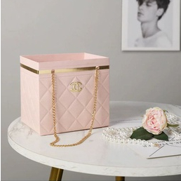 Kotak Bunga Chanel* | Tas Bunga | Kotak Kado | Handy Bag | Kotak Tenteng Bunga | Flower Box | Box Bu