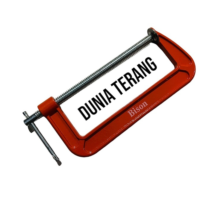 Catok C 8'' 8inch  BISON LightDuty - C Clamp Catok Jepit Kayu 200mm G G Clamp