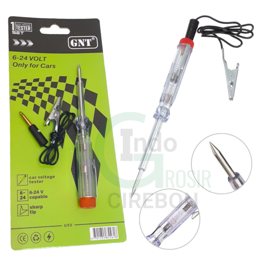 GMT Testpen DC 6-24V Test Pen Kabel Tespen AKI Voltage Mobil Motor Murah