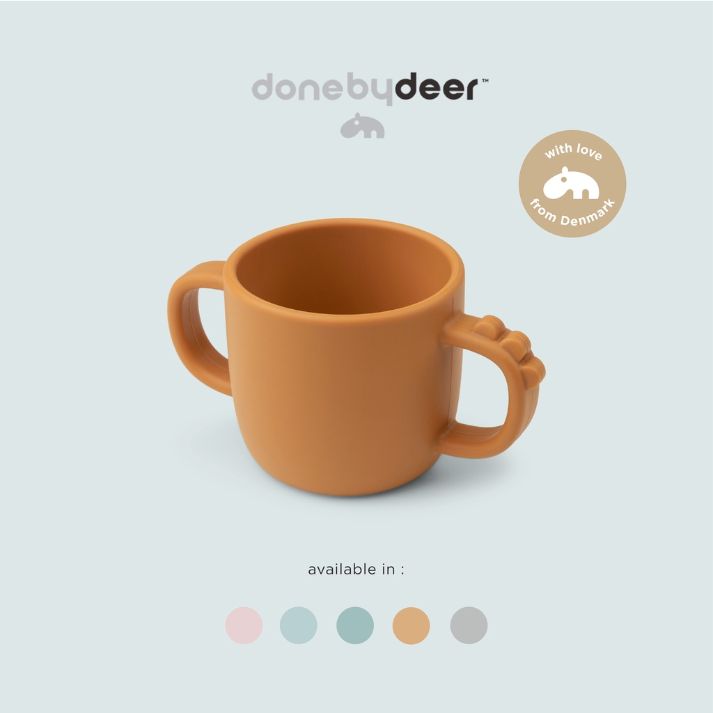 Done By Deer 1919832/1919835 Peekaboo Handle Cup Croco - Gelas Minum Anak