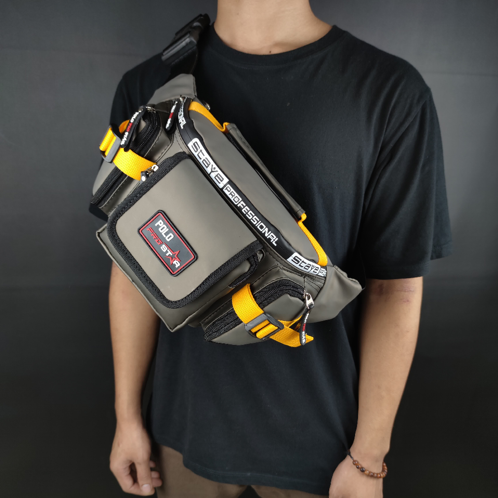 Waistbag Waterproof Bahan Ballon Original Polo Prostar Tas Pinggang dan Tas Selempang Bahu