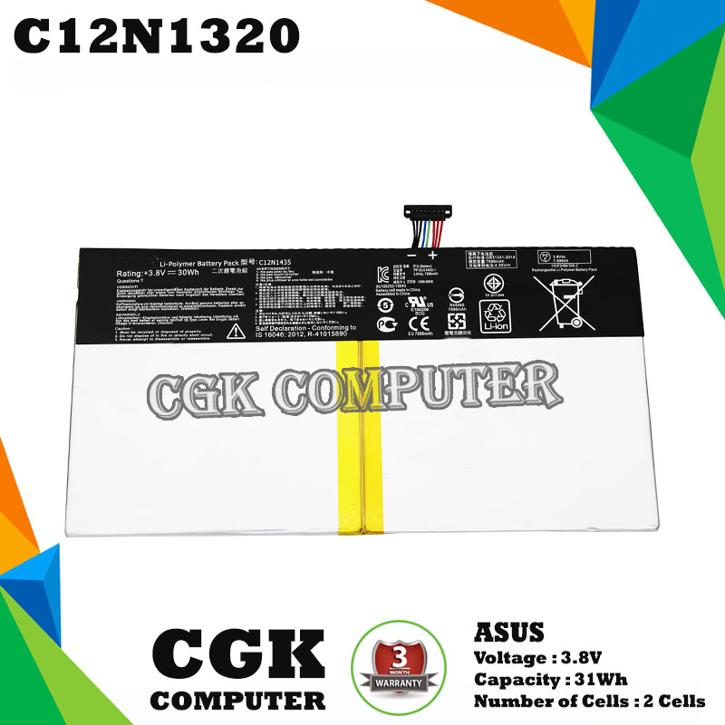 Baterai Laptop Asus Transformer Book T100 T100T T100TA C12N1320