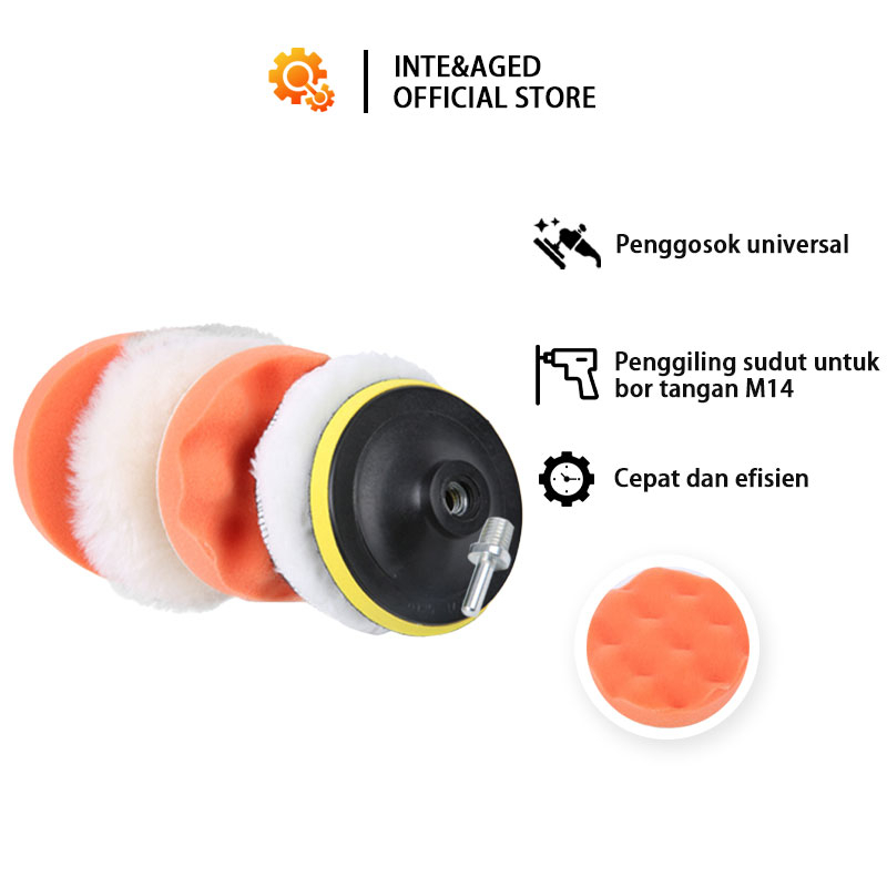 INT Busa Poles 5 inch - Busa Alat Poles Body Motor Mobil 5 Inch 125mm Compound Wax Detailing Mengkilapkan - Polisher Machine - Mesin Polisher - Alat poles mobil - Busa poles mobil - Busa poles