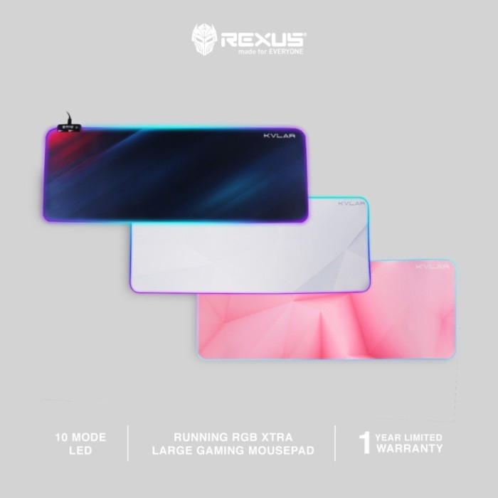 Rexus Mousepad Gaming RGB Kvlar TR2 Speed Edition XL