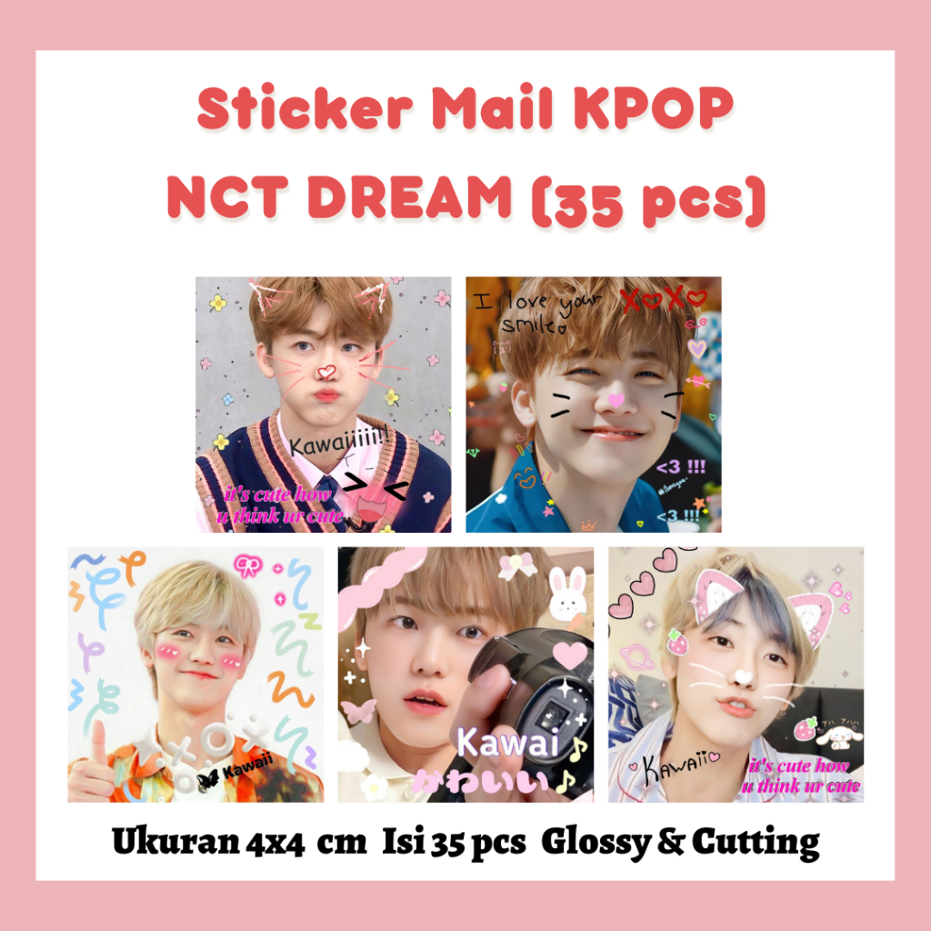 NCT DREAM STICKER DECO 35 PCS SELLKOR - STICKER NCT DREAM - STICKER NCT DREAM DECO