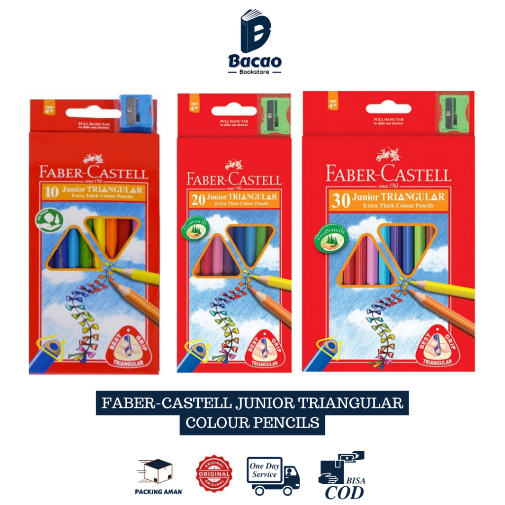 

Faber Castell Junior Triangular Colour 10/20/30 Colour Pencil by Faber-castell