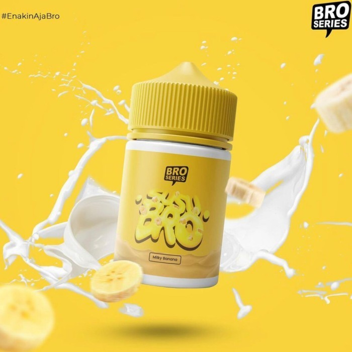 Liquid Susu Bro Milky Banana 60ML by Hero57 x JVS - Bro Susubro Banana