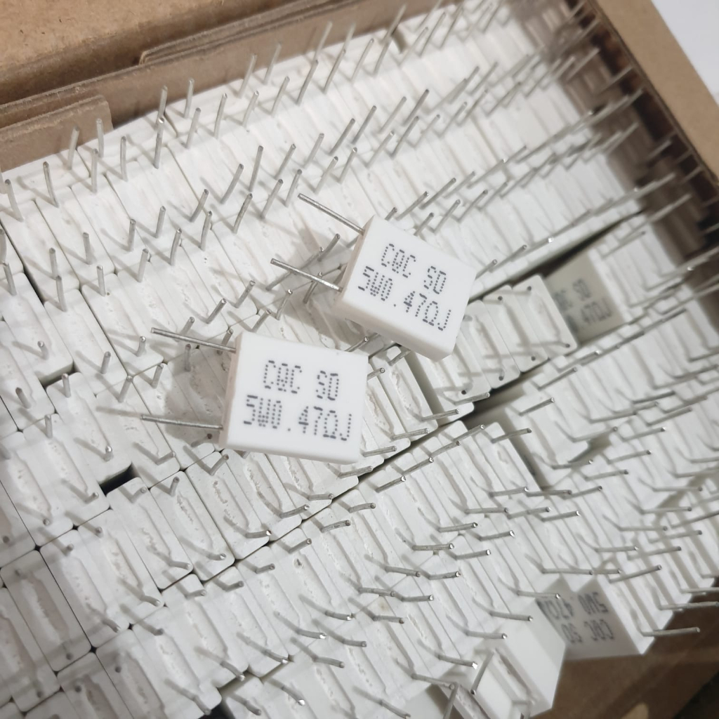 Resistor 5watt Gepeng, 0.5R , 0.22R , 0,33R , 0,47R